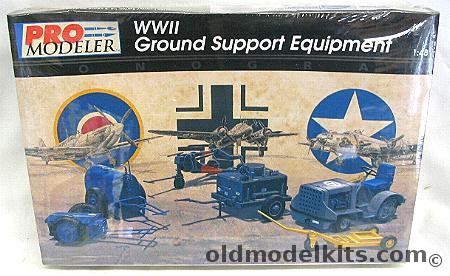 Monogram 1/48 Pro Modeler WWII Ground Support Equipment, 85-5930 plastic model kit